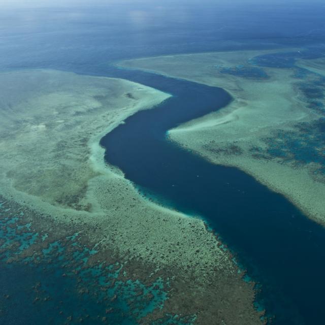 aerien,, lagon,